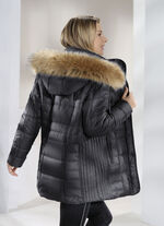 Jacke mit abnehmbarer Kapuze GRAFIT