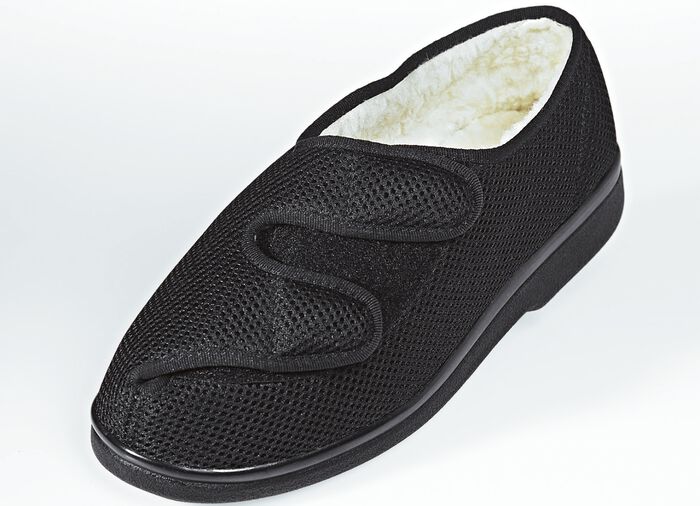 Wohlfühlschuh Gentle Walk mit Wollfutter SCHWARZ
