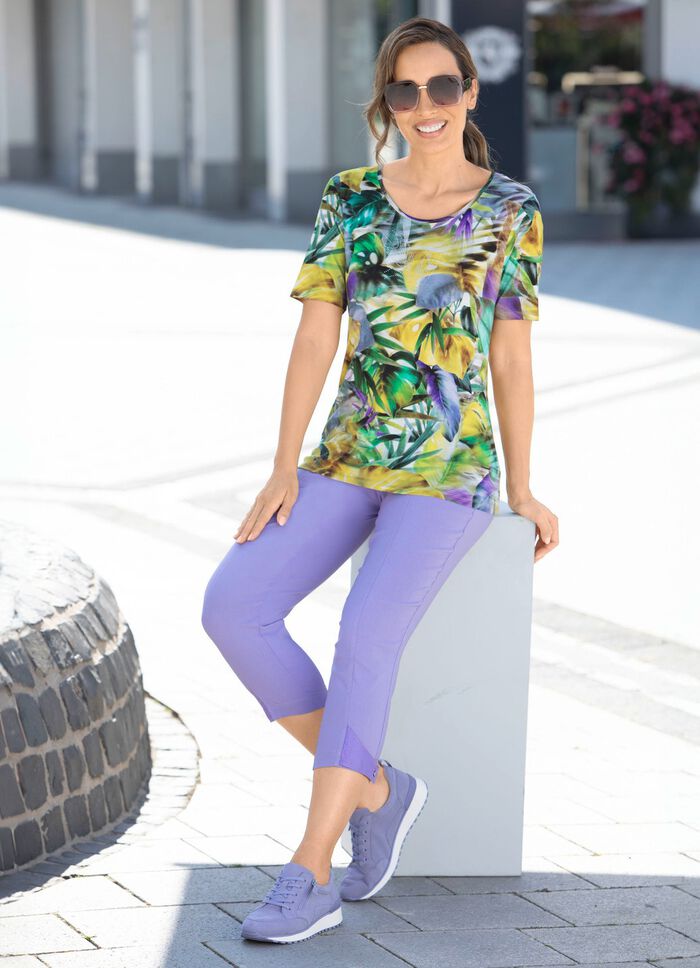 Shirt mit silberfarbenen Zierpl&auml;ttchen 