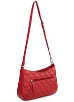 Laurina Tasche mit angesagter Steppung und Ziernieten ROT