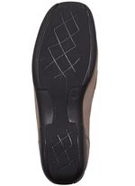 ELENA EDEN, bequeme Damen-Slipper, Weite H, mit herausnehmbarem Fussbett TAUPE