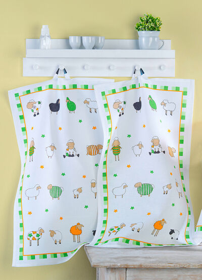 Hochwertige Geschirrtücher aus Baumwolle, 3er-Set  Hochwertige Geschirrtücher aus Baumwolle, 3er-Set