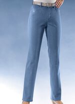 Komfortjeans verziert mit Strasssteinen in 6 Farben JEANSBLAU