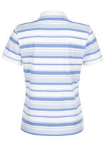 Poloshirt mit Kontrast-Rippenbündchen 