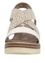 Remonte Sandalette mit Flechtdurchzügen HELLBEIGE-SAND