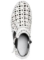 Gemini, sommerliche Damen-Boots, Weite G, mit herausnehmbarem Fussbett WEISS-SCHWARZ