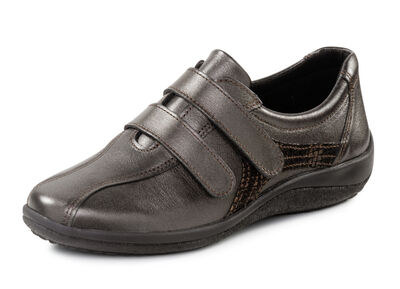 ELENA EDEN Slipper mit glänzend geprägten Besätzen 