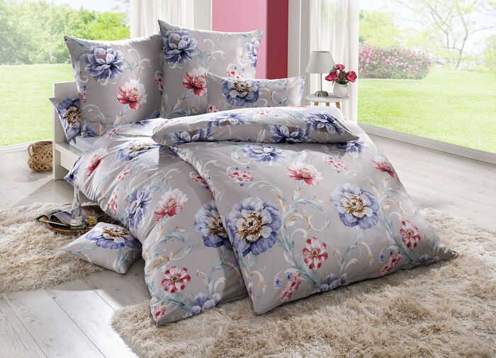 Microfaser-Bettw&auml;sche-Garnitur mit Reissverschluss 