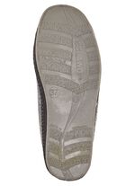 Atmungsaktive Damen-Hausschuhe, mit Reissverschluss GRAU-SCHWARZ