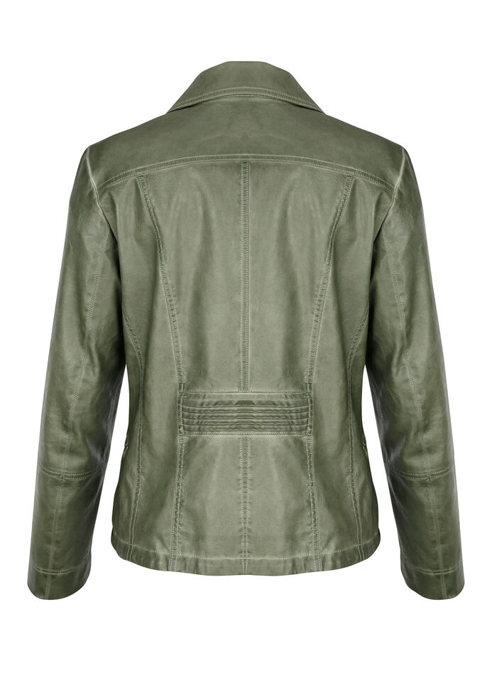 Jacke aus Lederimitat 