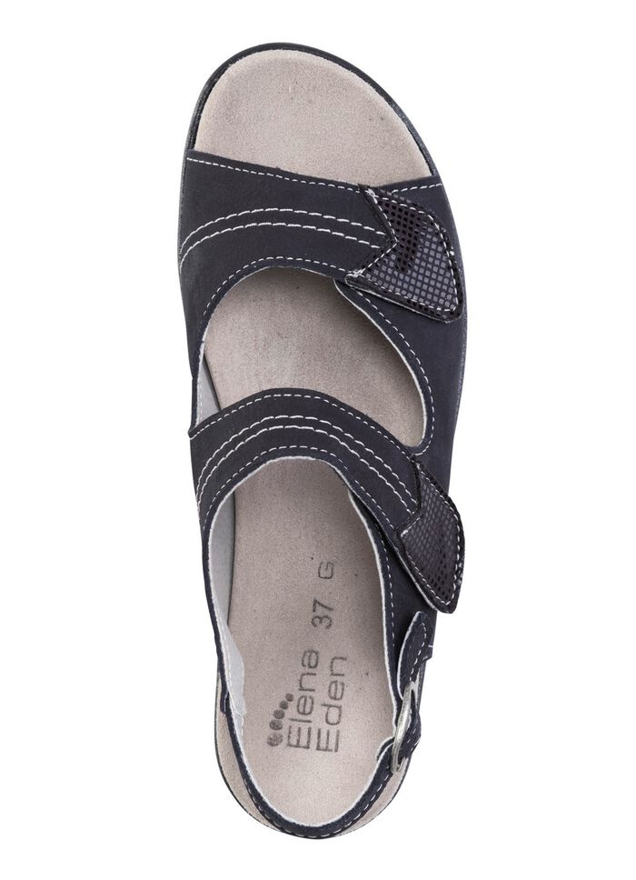 ELENA EDEN, bequeme Damen-Sandalen, Weite G, mit herausnehmbarem Fussbett 