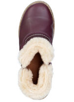 ELENA EDEN, gefütterte Damen-Boots, Winterschuhe, Weite G, mit herausnehmbarem Fussbett BORDEAUX
