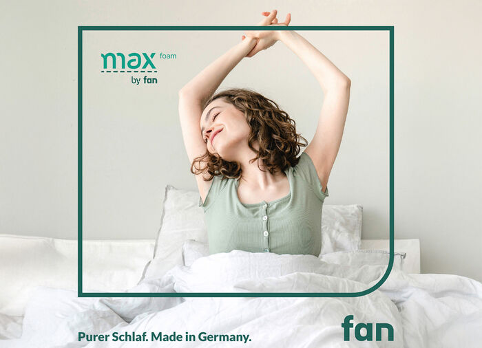 Mehrzonen-Komfortschaumkern-Matratze «max foam by fan» 