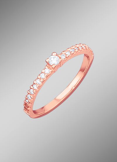 Damenring mit lupenrein Brillanten 