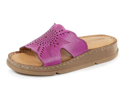 Gemini Pantolette aus Nappaleder mit Perforation 