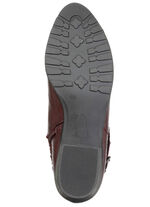 ELENA EDEN, bequeme Damen-Stiefeletten, Winterschuhe, Weite G, mit Reissverschluss BORDEAUX