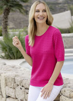 Pulli mit Strukturdessin 