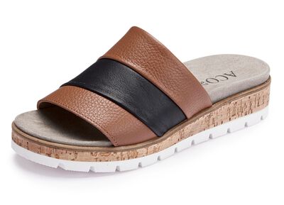 ELENA EDEN, bequeme Damen-Pantoletten, Weite G, mit herausnehmbarem Fussbett 