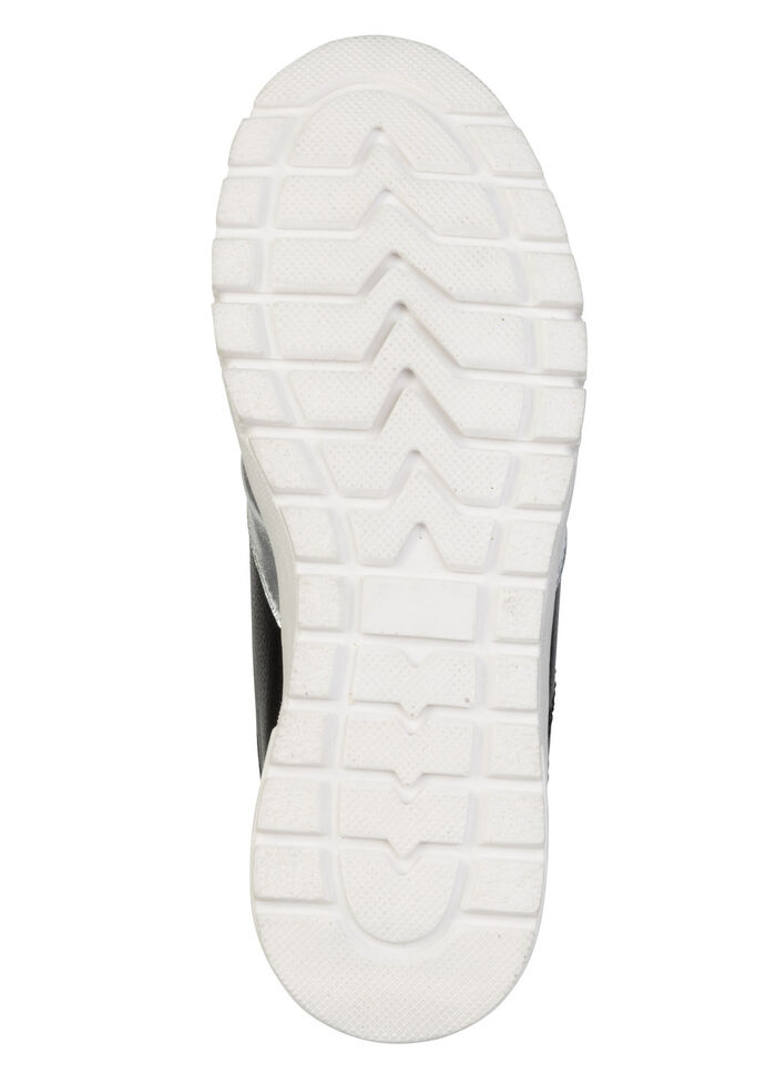 ELENA EDEN, bequeme Damen-Sneaker, Weite H, mit herausnehmbarem Fussbett SCHWARZ