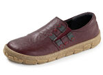 ELENA EDEN, bequeme Damen-Barfußschuhe, Weite G, mit herausnehmbarem Fussbett BURGUND