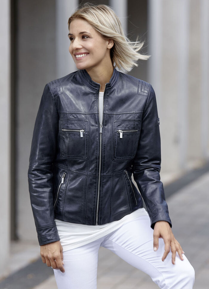 Lederkurzjacke von «Caminari» 
