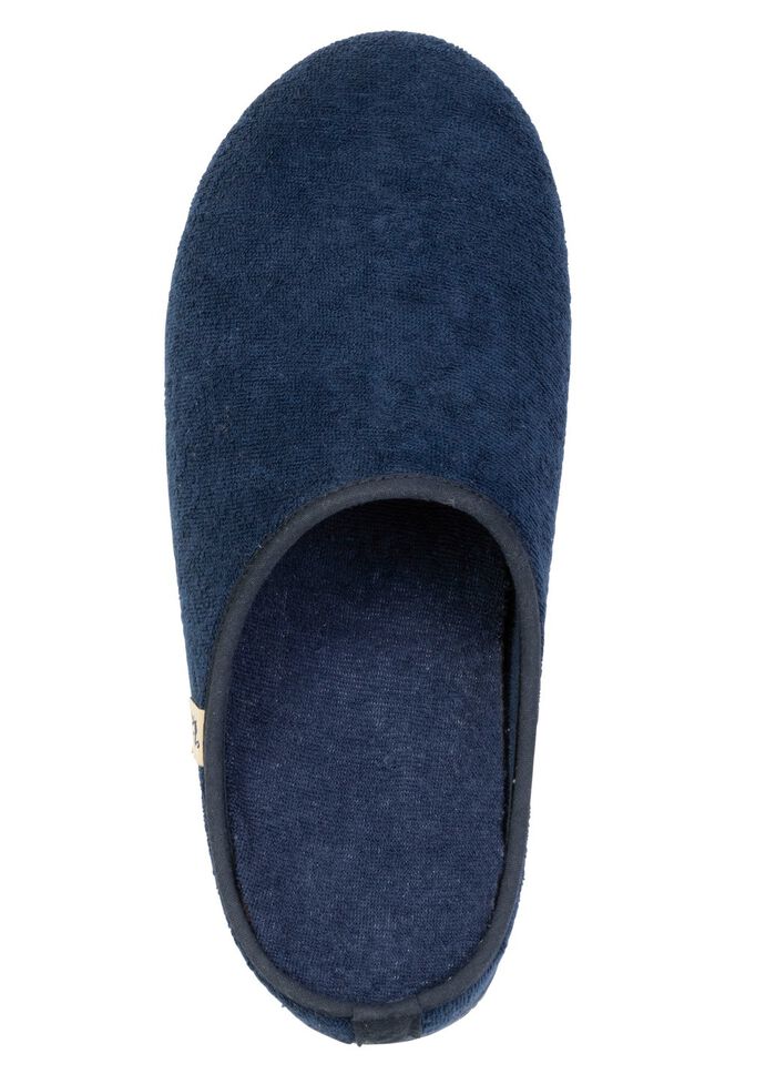 Klassische Herren-Hausschuhe, mit herausnehmbarem Fussbett BLAU