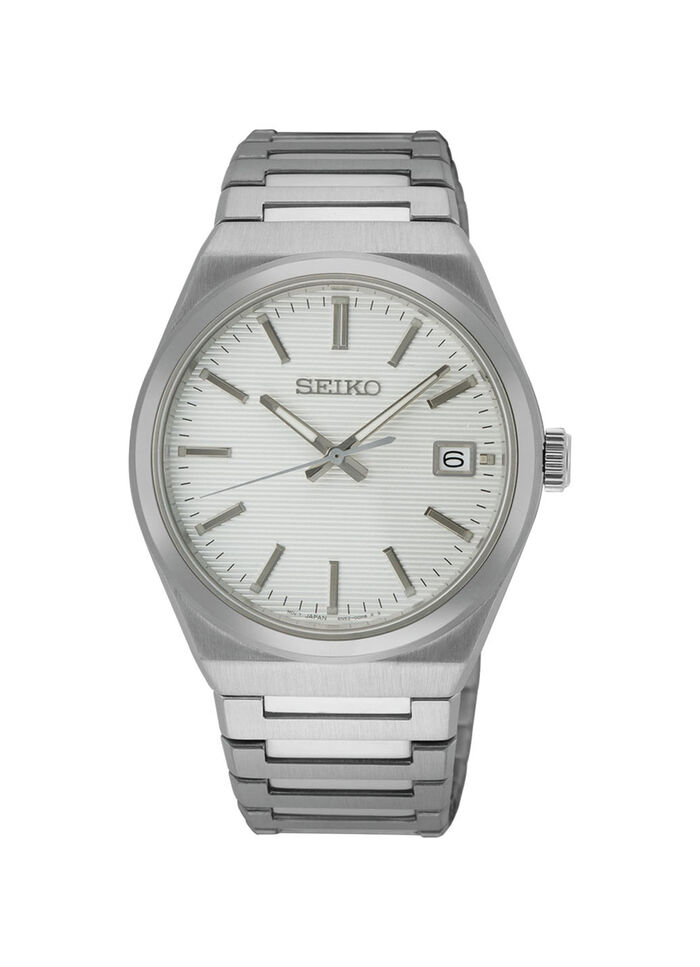 Quarz-Herrenuhr mit Edelstahlbandgehäuse 