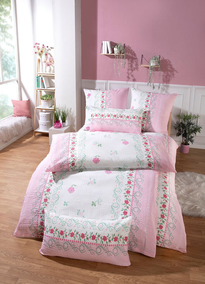  Beidseitig bedruckte Bettw&auml;sche-Garnitur 