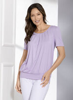 Shirt-Tunika mit breitem Bund FLIEDER