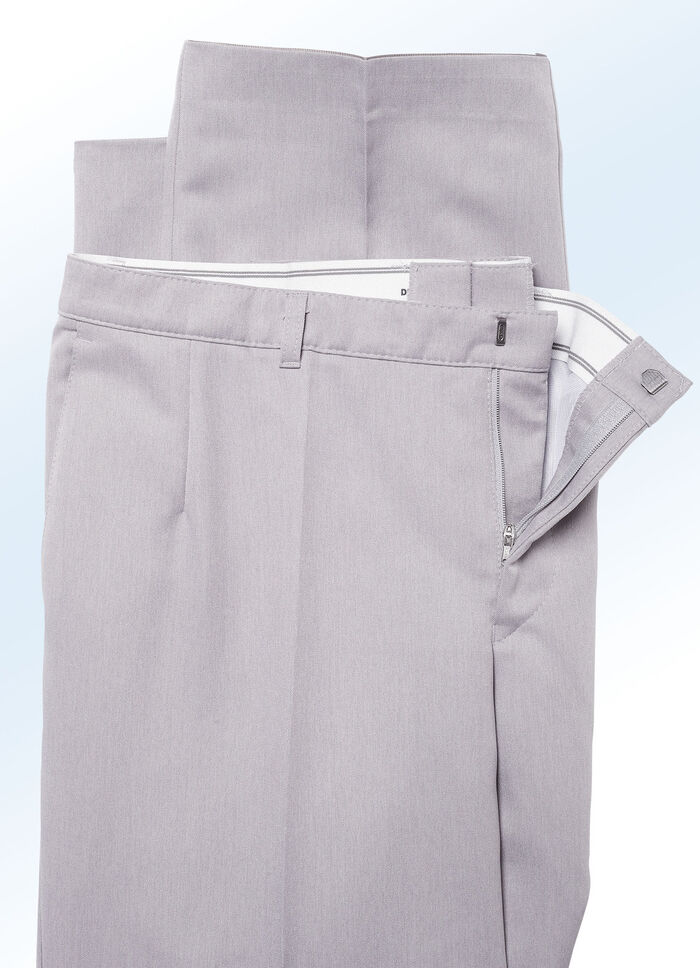 «Klaus Modelle»-Unterbauchhose in 4 Farben HELLGRAU MELIERT