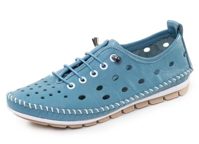 ELENA EDEN, sommerliche Damen-Slipper, Weite G, mit herausnehmbarem Fussbett 