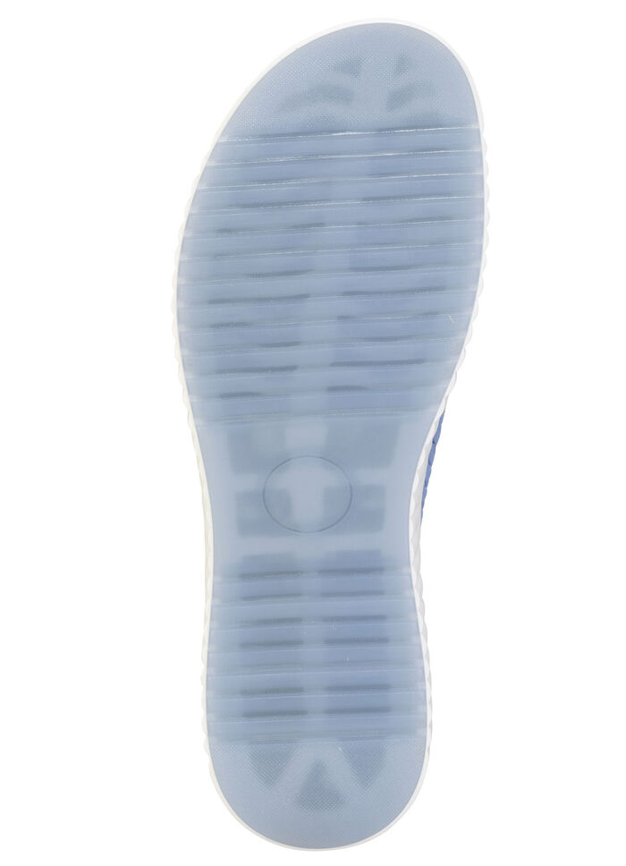 ELENA EDEN, trendige Damen-Pantoletten, Weite H, mit herausnehmbarem Fussbett HELLJEANS