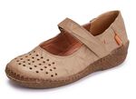 ELENA EDEN Slipper aus schattiertem Nappaleder SAND