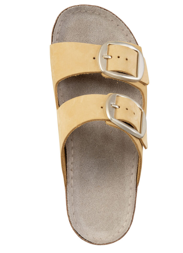 ELENA EDEN Pantolette aus Nubukleder GELB