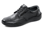 GINO GALANTE, klassische Herren-Schnürschuhe, mit herausnehmbarem Fussbett SCHWARZ