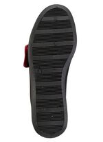 Klettschuh mit h&uuml;bscher Bord&uuml;re SCHWARZ-BORDEAUX