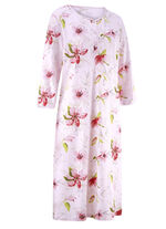 Zweierpack Nachthemden, 3/4-lange Ärmel mit Knopfleiste 