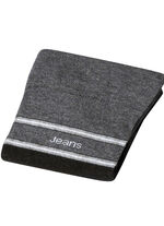 Fünferpack Socken mit druckfreiem Bund 3X SCHWARZ-GRAU MELIERT, 2X GRAU MELIERT-SCHWARZ