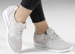 Waldläufer, bequeme Damen-Schnürschuhe, Weite H, mit herausnehmbarem Fussbett PASTELLGRAU