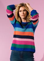 Pullover in Blockringeldessin 