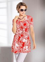 Wundersch&ouml;nes allover gemustertes Longshirt in 2 Farben 