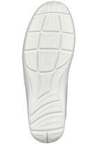 Waldläufer Slipper mit luftiger Perforation NATURWEISS