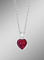 Herz-Anh&auml;nger mit Swarovski&reg;-Kristall und Kette 