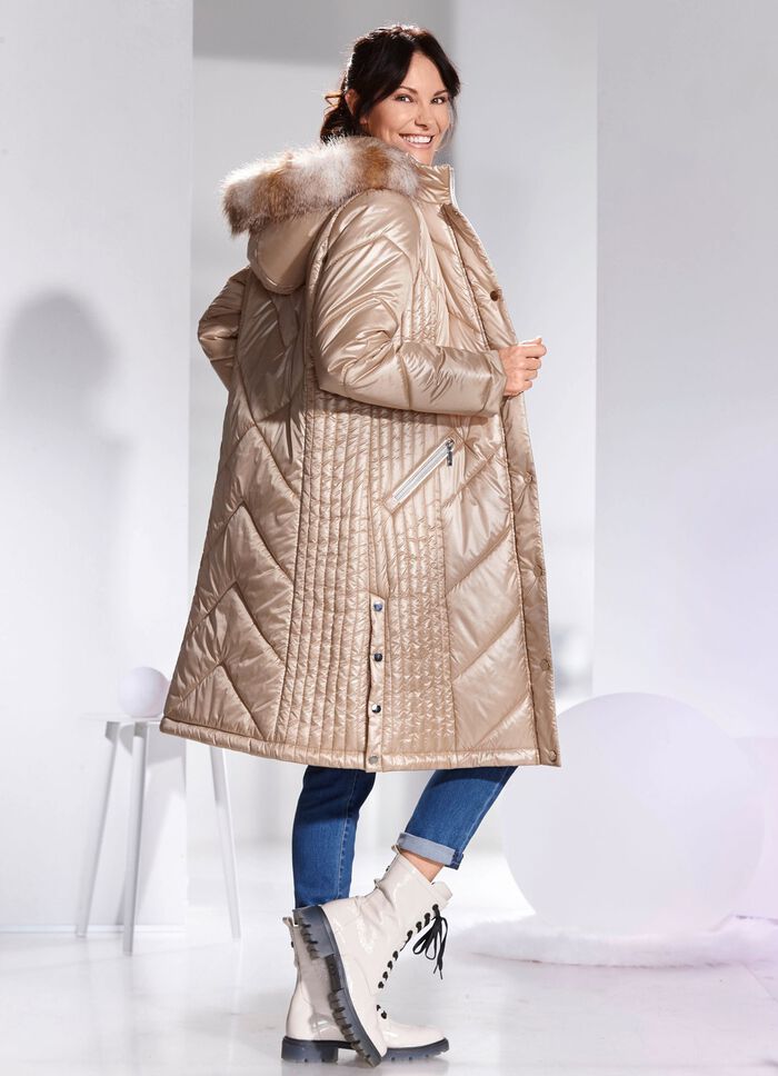 Mantel mit abnehmbarer Kapuze 