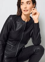 Blazer mit toniger Stickerei 