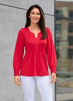 Shirt-Tunika mit Elastan 