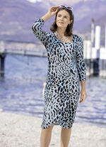 Kleid mit farbbrillantem Druck 