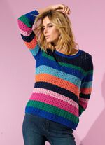 Pullover in Blockringeldessin 