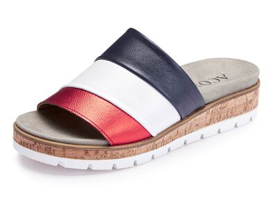 ELENA EDEN, bequeme Damen-Pantoletten, Weite G, mit herausnehmbarem Fussbett 