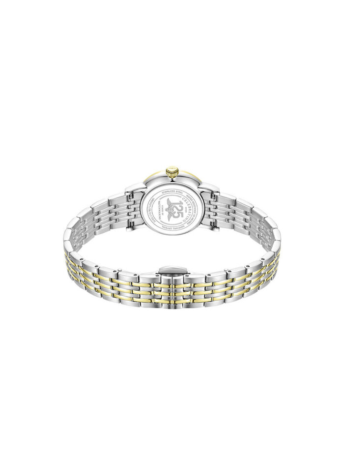 Rotary Quartz-Damenuhr mit Edelstahlgehäuse 